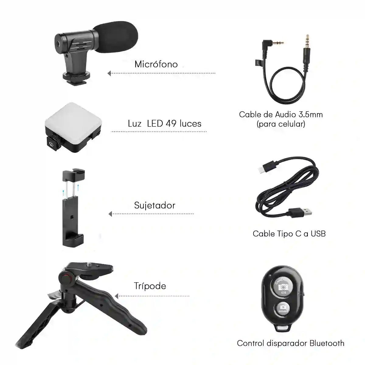 Kit de grabación vlogger