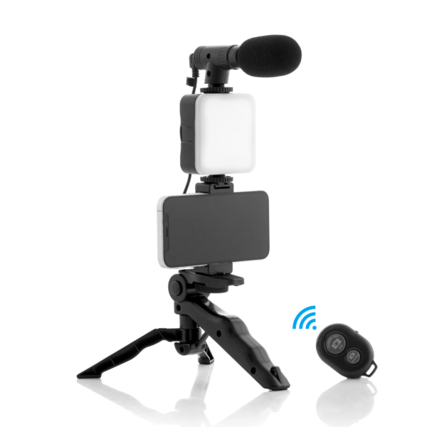 Kit de grabación tripode Kit de Grabación Trípode Micrófono Control Luz Led para fotos