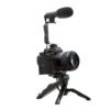 Kit de grabación tripode1 Kit de Grabación Trípode Micrófono Control Luz Led para fotos