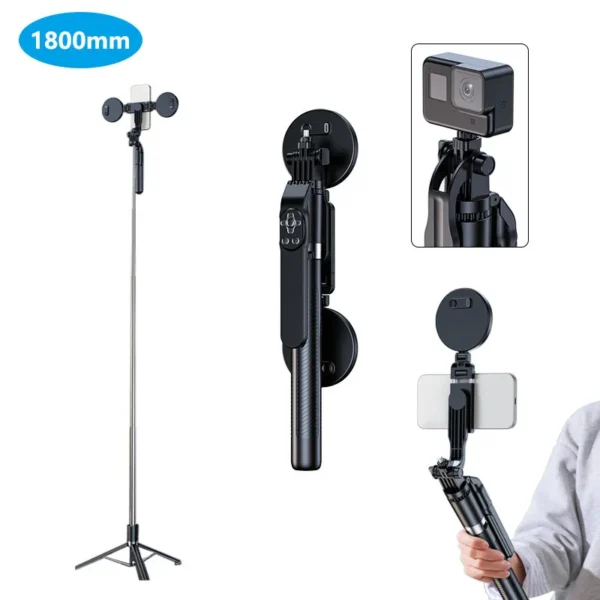 Soporte de Selfie Multifuncional con control remoto