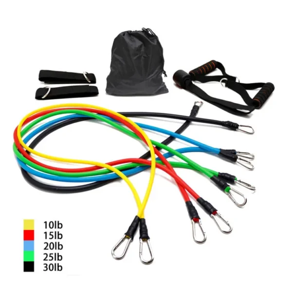 Set 5 Ligas de Resistencia Profesionales 100lb Bandas Resistencia