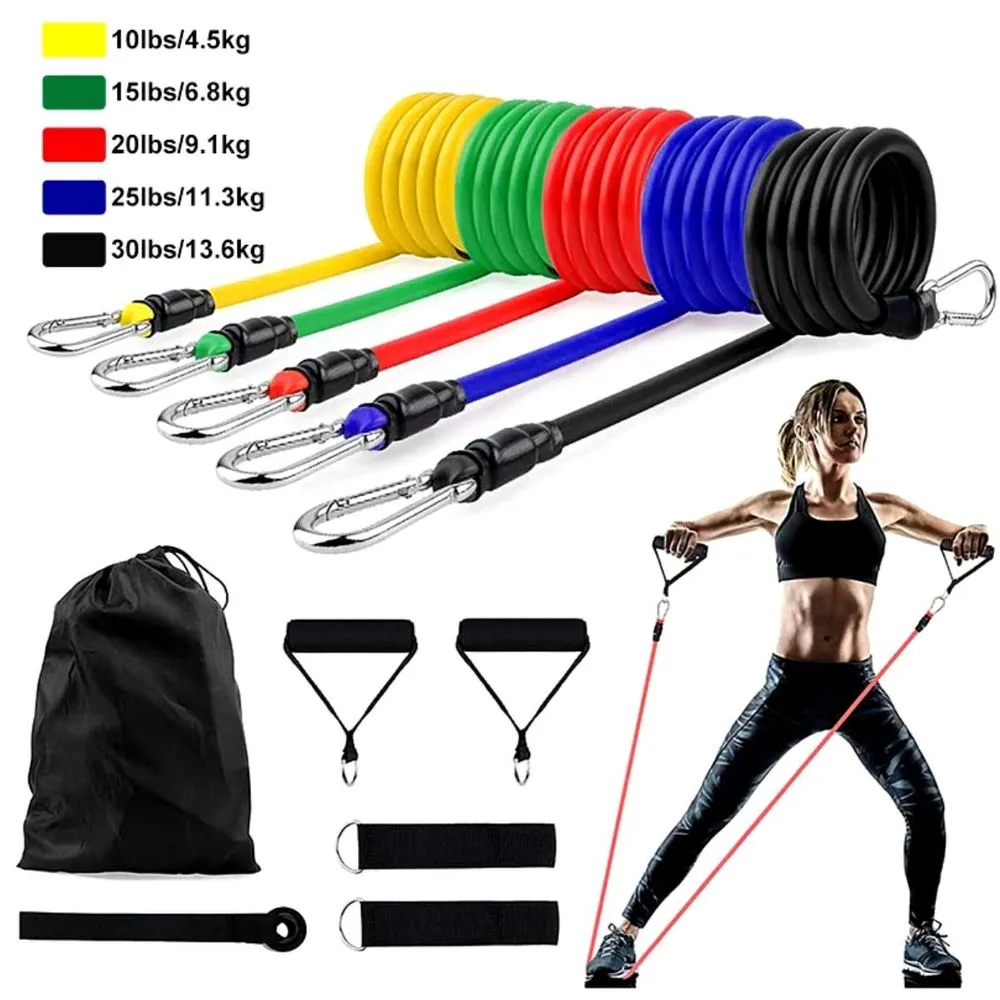 Set de ligas de resistencia profesional 5 niveles