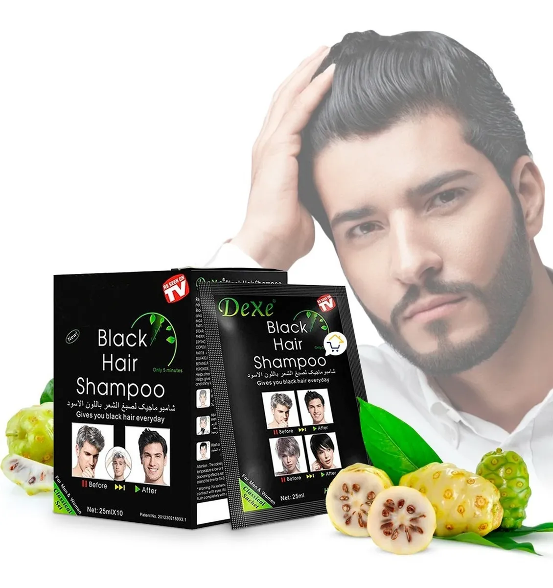 Shampoo Dexe Anticanas Negro