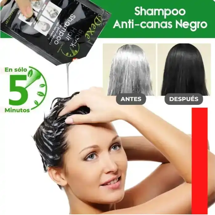 Shampoo Dexe Anticanas Negro